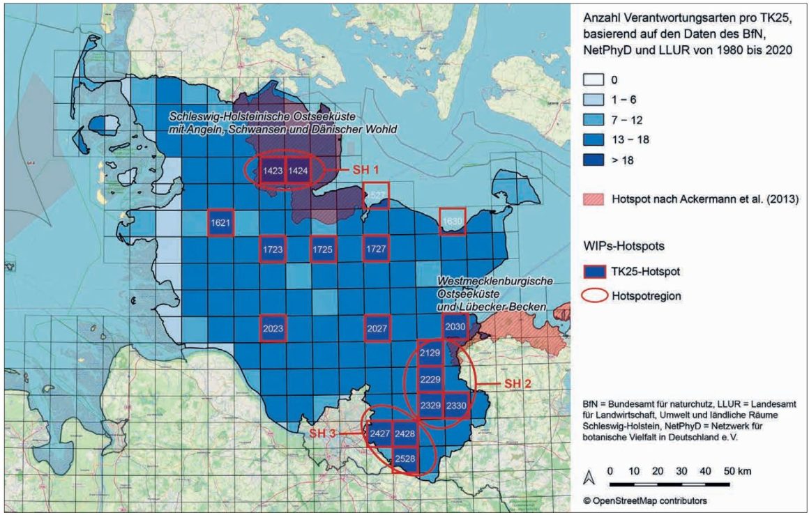 Hotspots des WIPs-Projektes